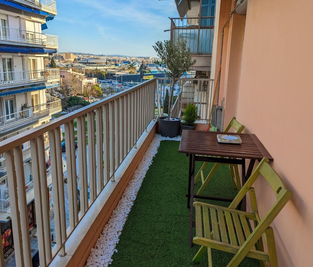 Charming 85Sqm Apartment With Panoramic City-Views سالونيك المظهر الخارجي الصورة
